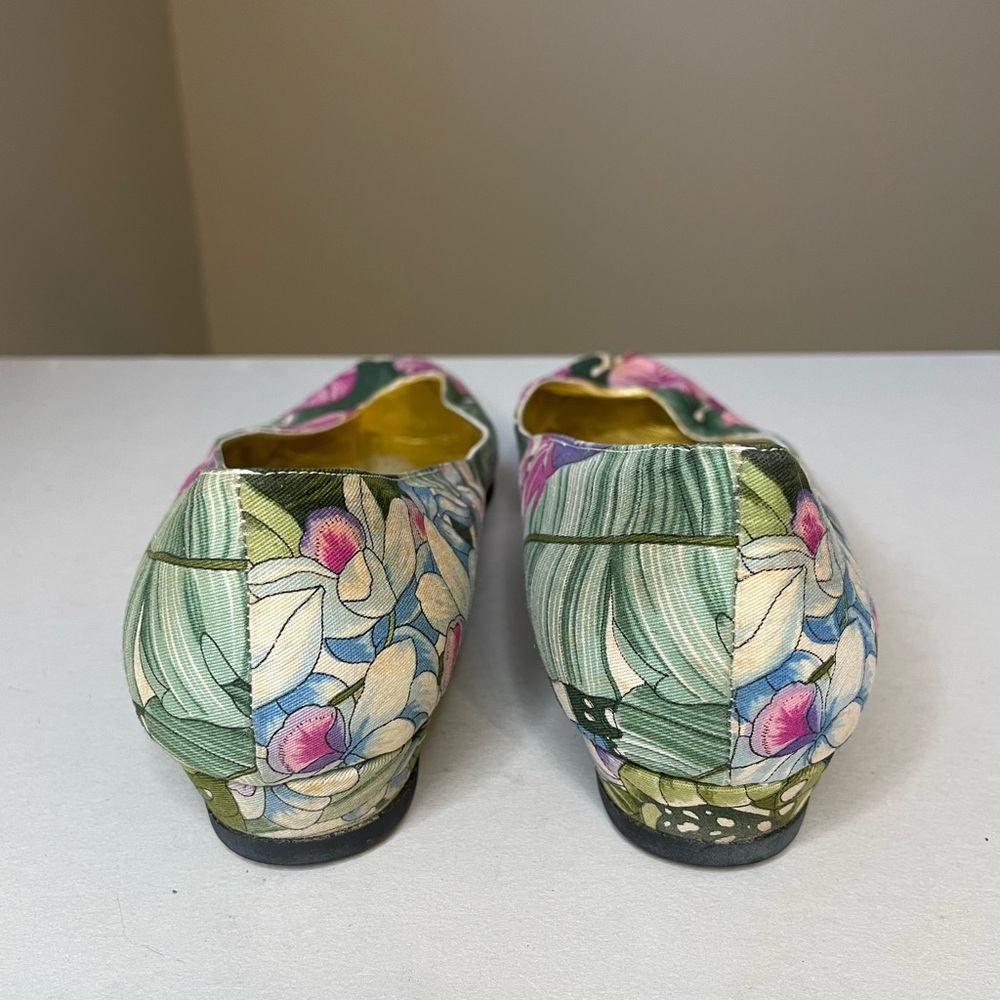 Cole-Haan Vintage Slip on Floral Shoes Size 8.5 - Picture 8 of 10